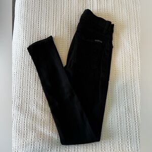 Size 23 Hudson black skinny jeans